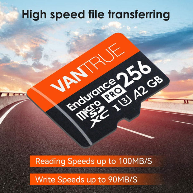 256GB MicroSDXC UHS-I Card with Adapter