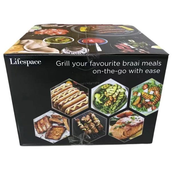 Portable Lightweight Charcoal Grill with FREE Dome Lid & Carry Bag