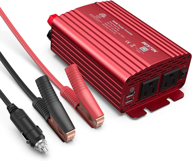 500W Power Inverter 12V to 110V with USB Ports